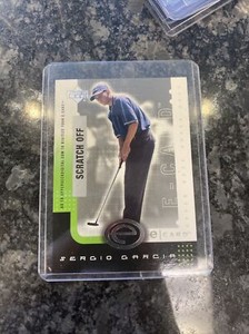 2001 Upper Deck GOLF E-CARD UNSCRATCHED SERGIO GARCIA RC Rookie