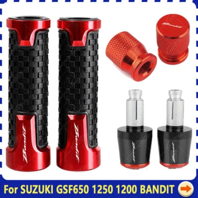 For SUZUKI GSF650 1250 1200 BANDIT 7/8'' 22mm 24mm Handlebar Grip Handle End Cap - Image 1 of 4