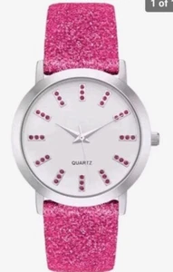Avon Robin Pink Glitter Watch new in box - Picture 1 of 1