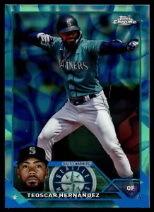 2023 Topps Chrom Update TEOSCAR HERNANDEZ AQUABLAU LAVA LAMPE REFRAKTOR/175 - Bild 1 von 2