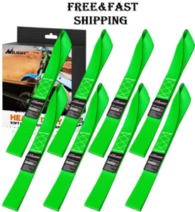 Correas de amarre de bucle suave de 1,7” x 17” para motocicleta de alta resistencia 12000 libras Max Break Stre - Imagen 1 de 8