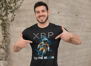 XRP Coin To The Moon Crypto T-Shirt - Picture 1 of 7