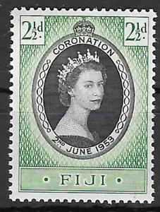Stamps Fiji 1953 QEII Coronation MNH SG278 - Picture 1 of 2
