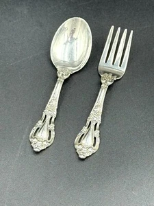 ELOQUENCE BY LUNT STERLING SILVER 2- PC BABY SET NO MONOGRAM - Picture 1 of 4