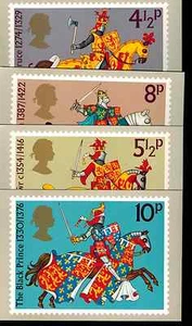 GREAT BRITAIN 1974  PHQ CARD GREAT BRITONS   MEDIEVAL WARRIORS  NUMBER 7  - Picture 1 of 1