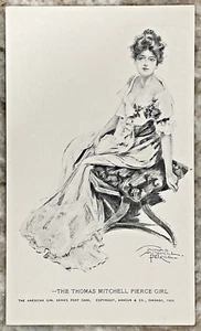 The Thomas Mitchell Pierce Girl The American Girl Series Art Postcard B427 - Picture 1 of 3