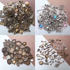 100g Tibetisches Silber gemischt Charms Anhänger zum Selbermachen Schmuckherstellung Handwerk Fundstücke - Bild 1 von 9