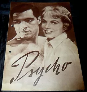 1960 Psycho ORIGINAL German program '60 Alfred Hitchcock Perkins 4 pages b - Bild 1 von 1