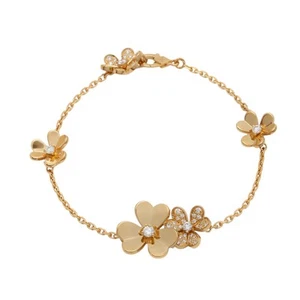 Van Cleef & Arpels Frivole 5 Flower VCARP3W400 K18 yellow gold bracelet - Picture 1 of 5