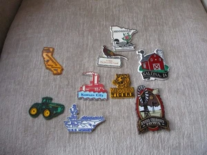 (9) Kühlschrankmagnete - Staaten, Deere Traktor USS Hornet Missouri Tigers - Bild 1 von 20