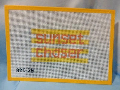 Atlantic Blue Canvas "Sunset Chaser"Handpainted Needlepoint #25 New Canvas Only - Image 1 of 4