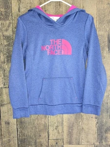 The North Face Women's Pullover Hoodie Sz Medium Blue & Pink - Picture 1 of 8