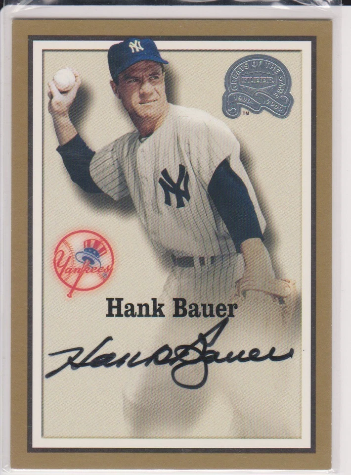 00 FLEER GREATS *HANK BAUER "AUTOGRAPH" - Image 1 of 1