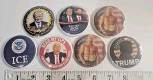 Pro Trump Pro Ice Set 7 Pinback Buttons - Bild 1 von 3