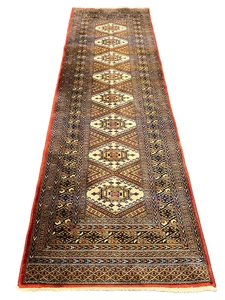 Orientteppich Gewebter Buchara 280x80 cm carpet Sammlerstück rug Läufer - Bild 1 von 17