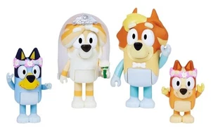 Bluey Figur 4er Pack Wedding Time, Reenact Onkel Rad und Friskys Hochzeitstag... - Bild 1 von 7