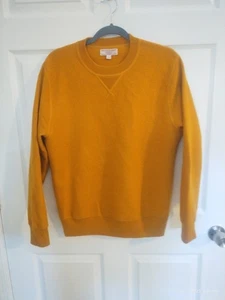 Wallace & Barnes gekochte Merinowolle Rundhalsausschnitt Sweatshirt Pullover gold Herren Medium - Bild 1 von 4