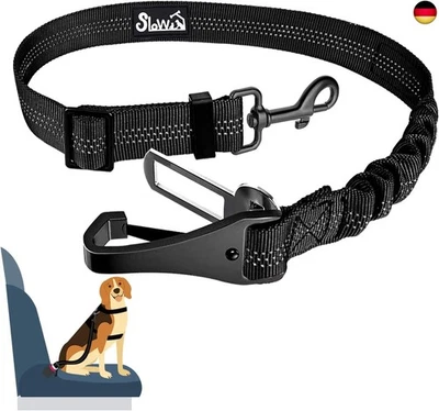 Eyein Hunde Sicherheitsgurt für Auto, Verstellbarer Hundegurt fürs Auto mit E