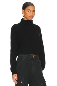 superdown Madison Turtleneck Sweater in Black - Picture 1 of 2
