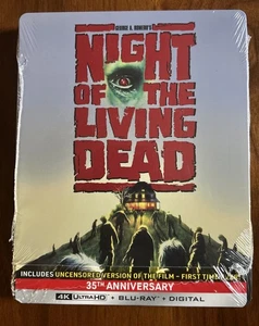Night of the Living Dead 1990 - Steelbook - 4k Ultra HD - Blu Ray - New Sealed - Picture 1 of 2