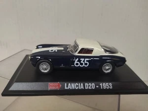 LANCIA D20 1953 n635 WHITE/BLACK MILLE MIGLIA 1:43 STARLINE HACHETTE HARD BOX - Imagen 1 de 4