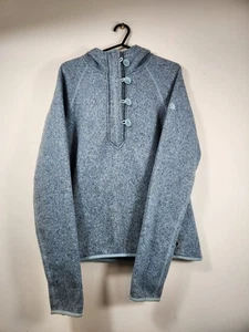 Womens North Face Button Neck Grey Jumper Size Small R1 0131 - Picture 1 of 20