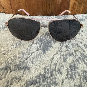 Cole Haan CH9036 Rose Gold Pink Frame Polarized Gray Lens Aviator Sunglasse - Picture 1 of 10