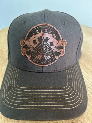 Hard Rock Hollywood, FL Sombrero Tarjeta de Poker Emblema Gris Ajustable OSFA Foto 1 de 4