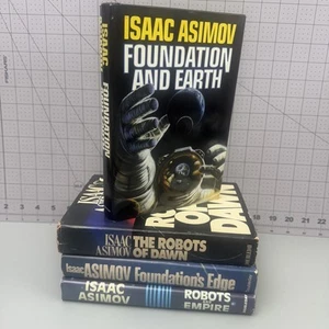 Isaac Asimov Robot Foundation Empire Series Vintage Hardcover HCDJ Book Lot Bulk - Picture 1 of 20