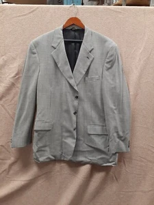 Harve Benard Mens Suit Jacket Blazer Sport Coat Sz 44? Black/white READ DESCRIPT - Picture 1 of 6