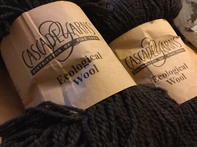 2 SKEINS Cascade Yarns Ecological Wool Peruvian Twist Undyed 478 Yd EA - 8025 - Image 1 of 4