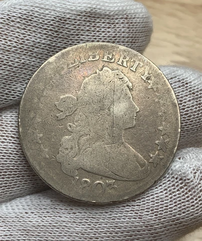 1803 Draped Bust Half Dollar RARE EARLY US SILVER COIN (GDETAILS) Cover