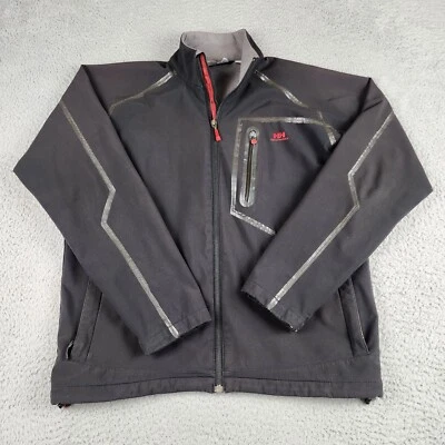 Helly Hansen Jacket Mens Medium Black Interface Windbreaker Softshell - Image 1 of 4