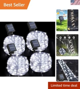 33Ft Solar String Lights | 100 LED in Durable PVC Tube | 8 Modes for Outdoor ... - Picture 1 of 9