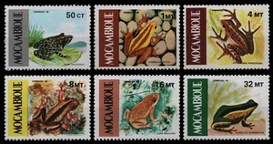 Mozambique 1985 - Mi-N.o 1029-1034 ** - Estampillada sin montar o nunca montada - ranas / ranas - Imagen 1 de 1
