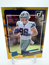 2023 PANINI DONRUSS LUKE SCHOONMAKER RATED ROOKIE PRESS PROOF GOLD /50 COWBOYS