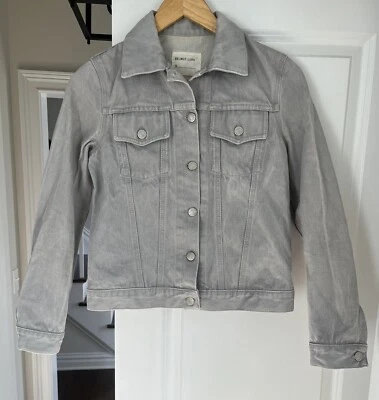 Jaqueta jeans Helmut Lang clássica colorida feminina tamanho " Cinza M - Imagem 1 de 4