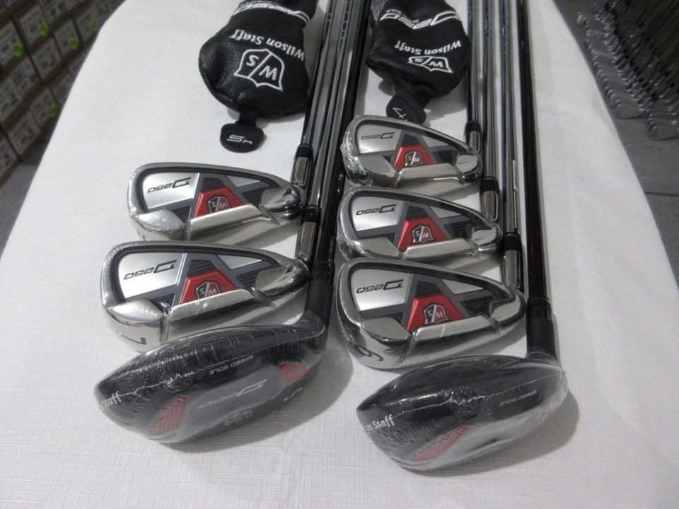 Left-Handed Wilson D250 Hybrid Iron Set - 4H-PW - Uniflex Graphite & Steel - NEW - Image 1 of 4
