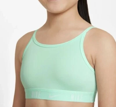 Girls 7-16 Nike Trophy Sports Bra M PLUS, Mint Foam White New