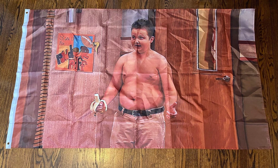 Bandera sin camisa Gibby iCarly 3x5 pies bandera decoración habitación 2 ojales de latón duraderos Foto 1 de 1