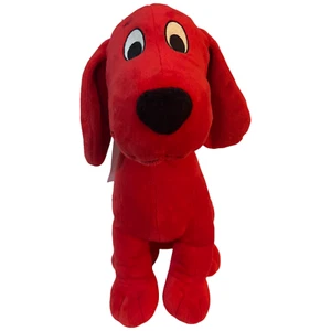 Clifford der große rote Hund mit Namensschild Halsband 14 Zollx13 Zoll Plüschtier Kohl's Cares - Bild 1 von 7