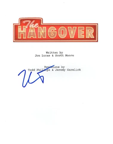 KEN JEONG SIGNED THE HANGOVER SCRIPT AUTHENTIC AUTOGRAPH COA Cover