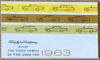 FORD RANGE USA Car Sales Brochure 1963 FALCON Fairlane GALAXIE Lincoln ++