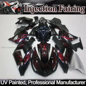 Kit de carenado ABS llama roja para Kawasaki Ninja ZX14R ZX14 ZZR1400 2006-2011 - Imagen 1 de 3