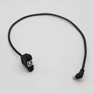 Mini 5 Pin Male Left Angle to USB 2.0 B Female Panel Mount Extension Cable 50cm - Picture 1 of 6