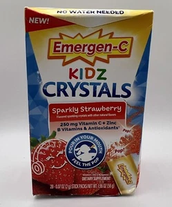 4 x Emergen-C Kidz Crystals On-The-Go Immune Support Supplement Vitamin C - Picture 1 of 4