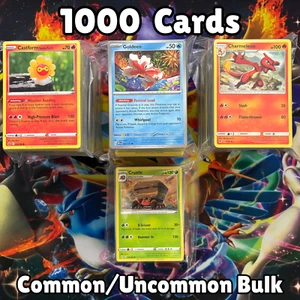 Bulk Lot of 1000 Pokemon Cards Common/Uncommon NO TRAINERS NO ENERGIES Mint/NM - Picture 1 of 4