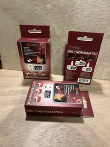 Lot of 3! B Well Universal Smartphone Forehead Mini Thermometer Will box ship! - Picture 1 of 3