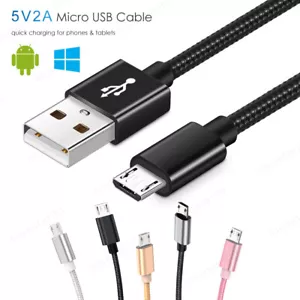 1M 2M 3M Long Micro USB Fast Charge Charging Charger Data Cable Lead for Sony - Picture 1 of 11