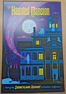 Disneyland Haunted Mansion Poster 2023 Eric Tan Disney Limted Edition /250 - Picture 1 of 2